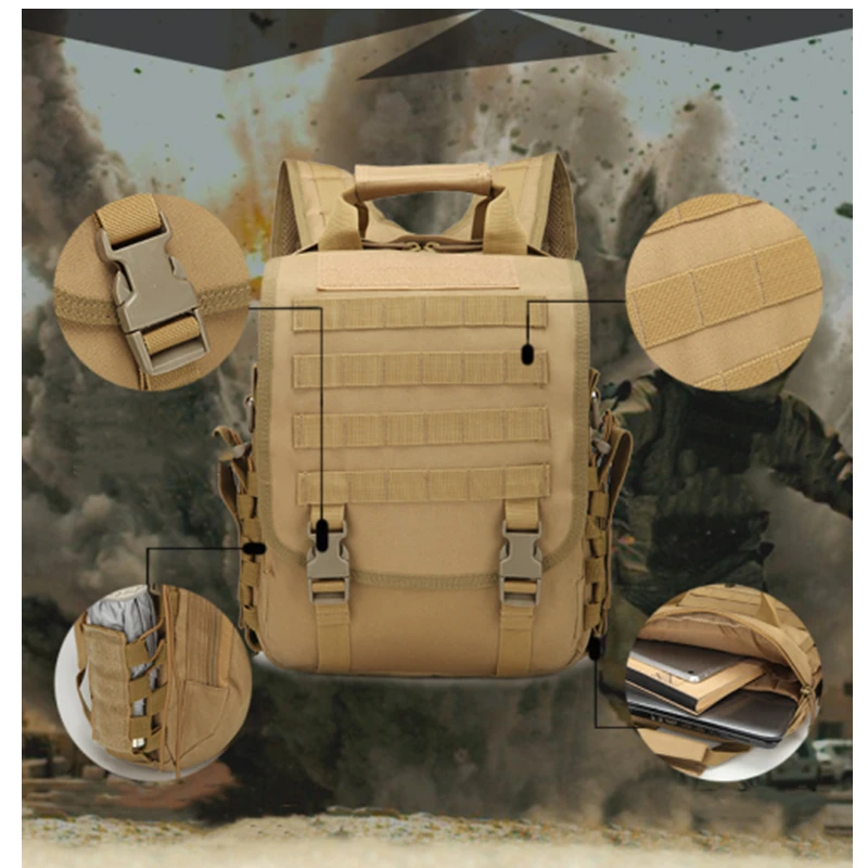 Mochila Táctica SCIONE Oxford - Vista frontal completa