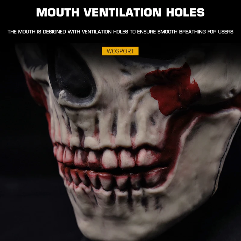 Máscara fantasma COD Headgear Cosplay Skull máscara completa OPS Fast casco de caza táctico CS Airsoft Equipo de Combate bufandas pasamontañas - imagen 5