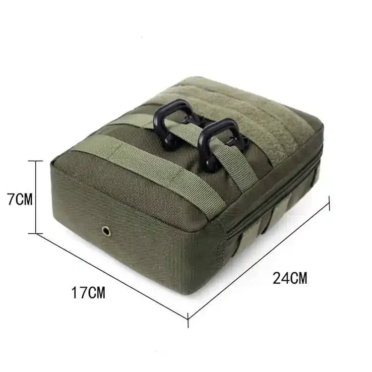 Bolso táctico al aire libre, bolsa de supervivencia de primeros auxilios impermeable de nailon, bolsa de accesorios MOLLE, riñonera médica de almacenamiento - imagen 3