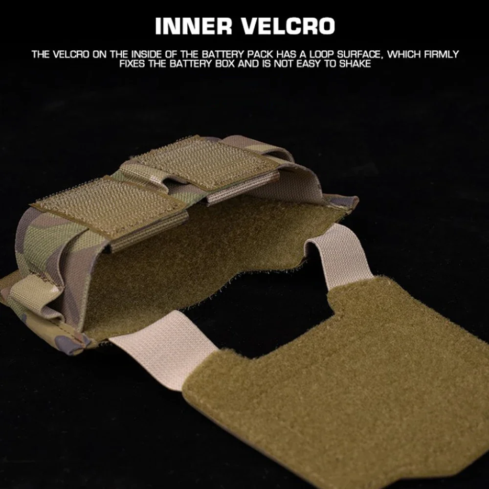 Bolsa de batería para casco táctico serie K, casco rápido Airsoft para caza, caja de batería PVS31, bolsa de accesorios para casco de contrapeso de tiro - imagen 4