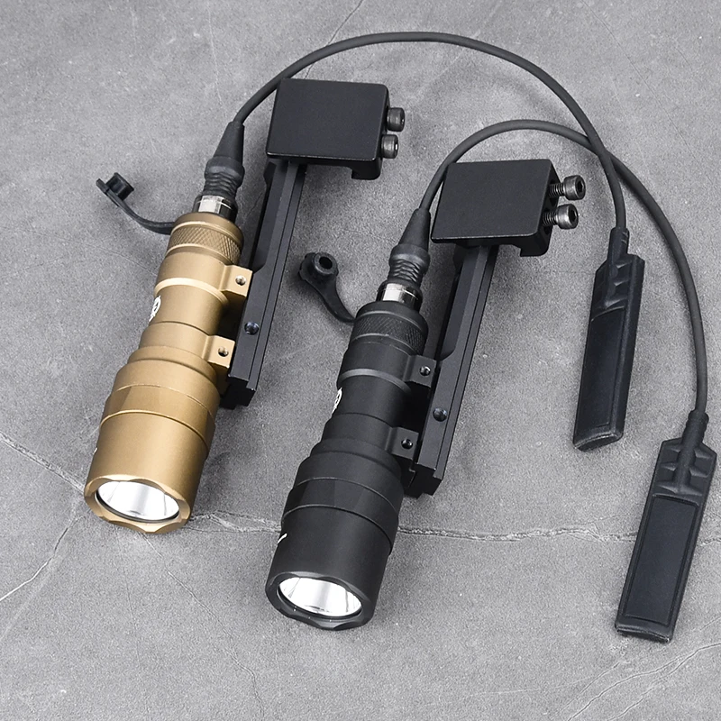 Linterna WADSN SF M300 M300C 400 lúmenes, luz blanca, montaje en compensación de Metal, Base de ajuste de 20MM, riel Picatinny, accesorios de exploración de Airsoft - imagen 5