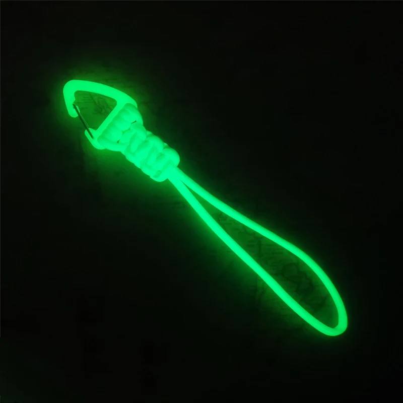 Hebilla colgante luminosa triangular, Accesorio de conexión, mango de caché, cuerda tejida para paraguas, llavero, linterna, cordón, equipo táctico para exteriores - imagen 2