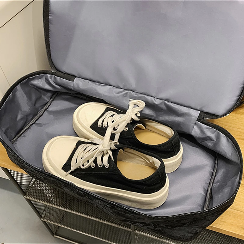 Bolsa de Yoga para gimnasio para mujer, bolsas de lona deportivas húmedas y secas con paquete de zapatos, para senderismo al aire libre, Camping, bolso grande de mano para natación - imagen 5