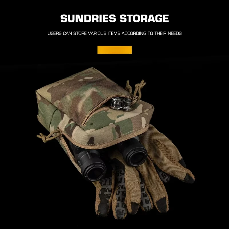 Bolsa táctica GP, paquete de almacenamiento General para acampada, bolsa de herramientas Molle de expansión para portador de placa, aparejo de pecho, accesorio de equipo de caza - imagen 5