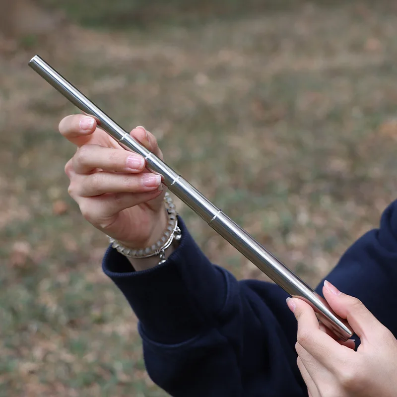 Tubo de fuego para acampar al aire libre, pipa de soplado plegable de alta eficacia, herramienta pequeña para jardín y playa, equipo de Camping, palo de fuego para soplar - imagen 3