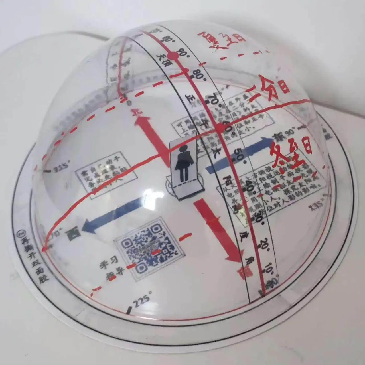 Modelo de Experimento de Enseñanza de Geografía - Trayectoria del Movimiento Aparente Solar Semanal - Versión Básica