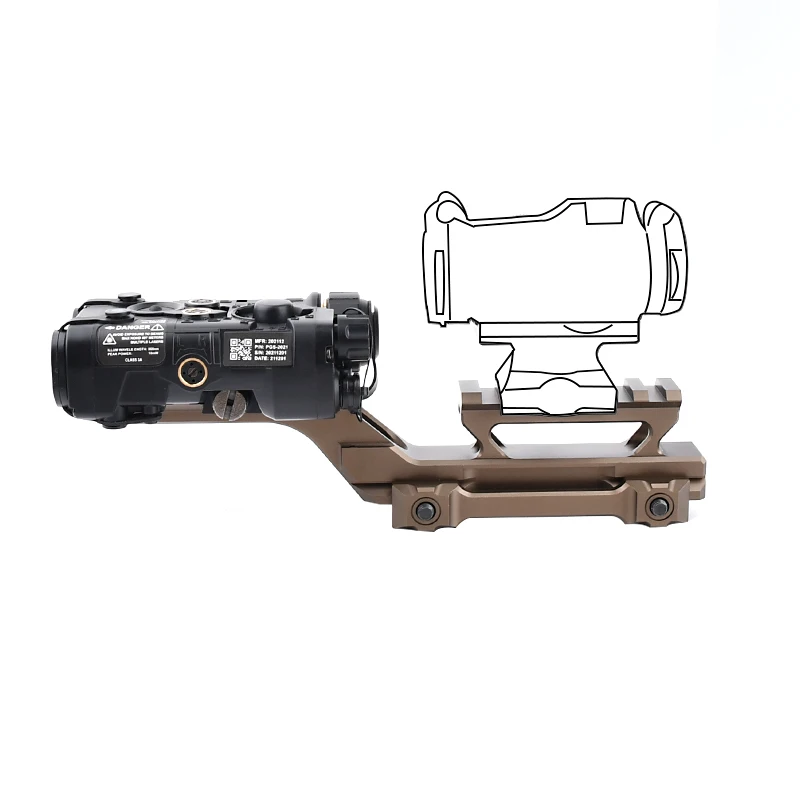 Montaje táctico de punto rojo, montaje óptico Dual, plataformas PDW/SMG, luces térmicas AIMPOINT Trijicon Fit MIL-STD-1913, o Picatinny - imagen 3