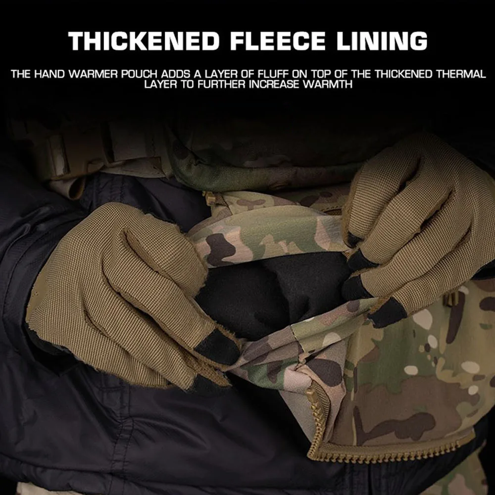 Bolsa calentadora de manos táctica multifuncional para invierno, caza al aire libre, tiro, entrenamiento Airsoft, colgador de caída, bolsa calentadora de manos para cintura - imagen 4