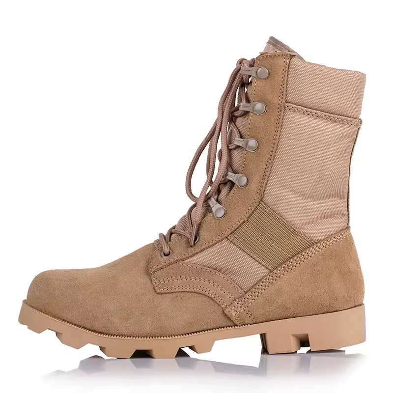 Botas tácticas hombre altas antideslizantes para exterior y desierto