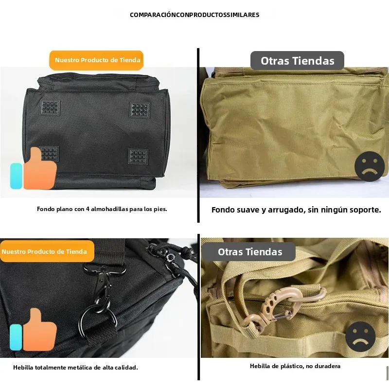 Mochila táctica MOLLE 600D para caza y accesorios para cámara - imagen 4