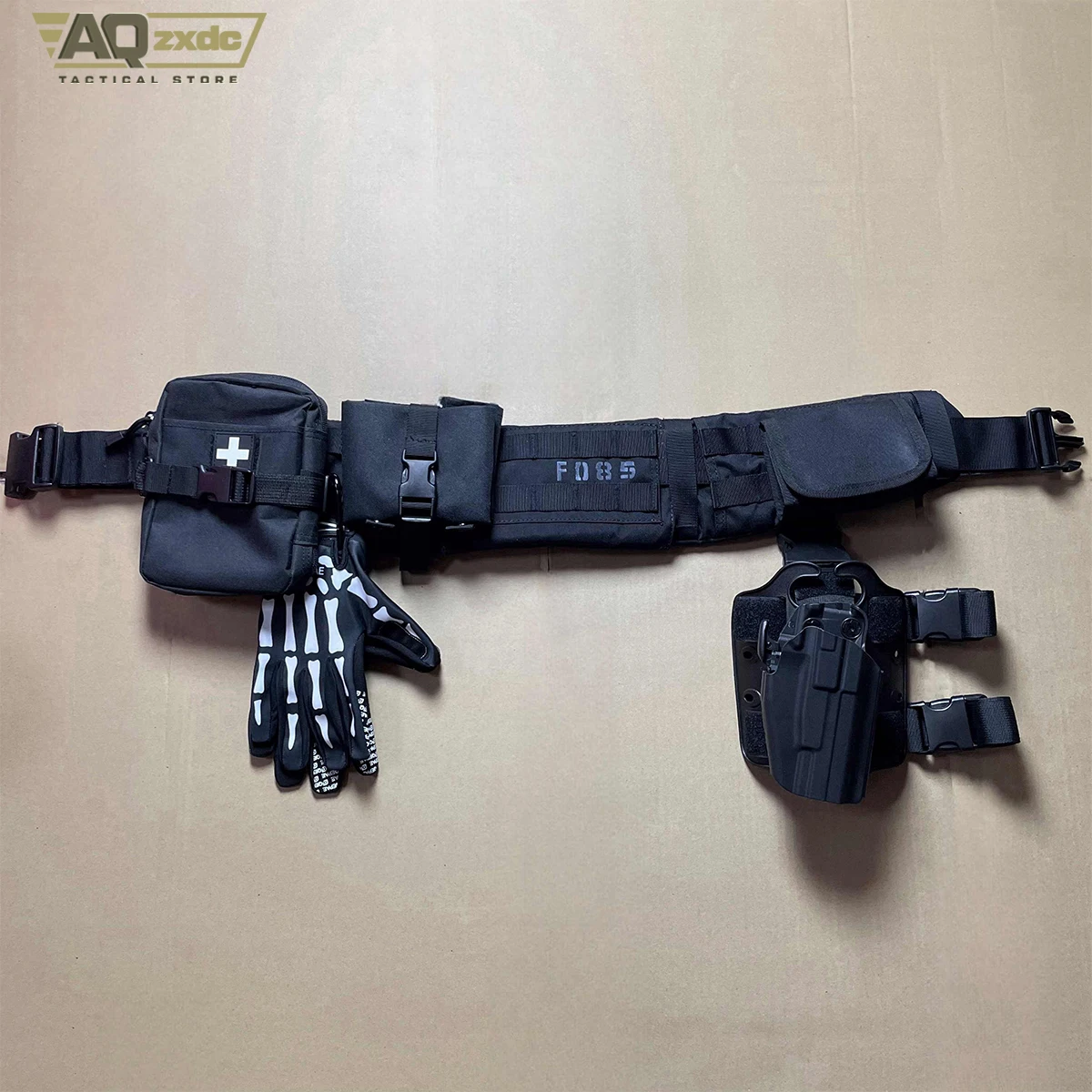 AQzxdc Simon Ghost Riley conjunto completo de cinturones tácticos Ghost Call Of Duty Cos Night Raid Ghost cinturón de cintura accesorios equipo de juego de guerra - imagen 4