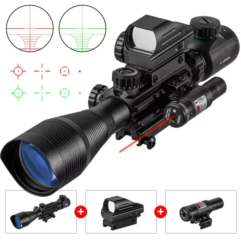 Visor táctico variable retícula iluminada telémetro láser caza - imagen 3