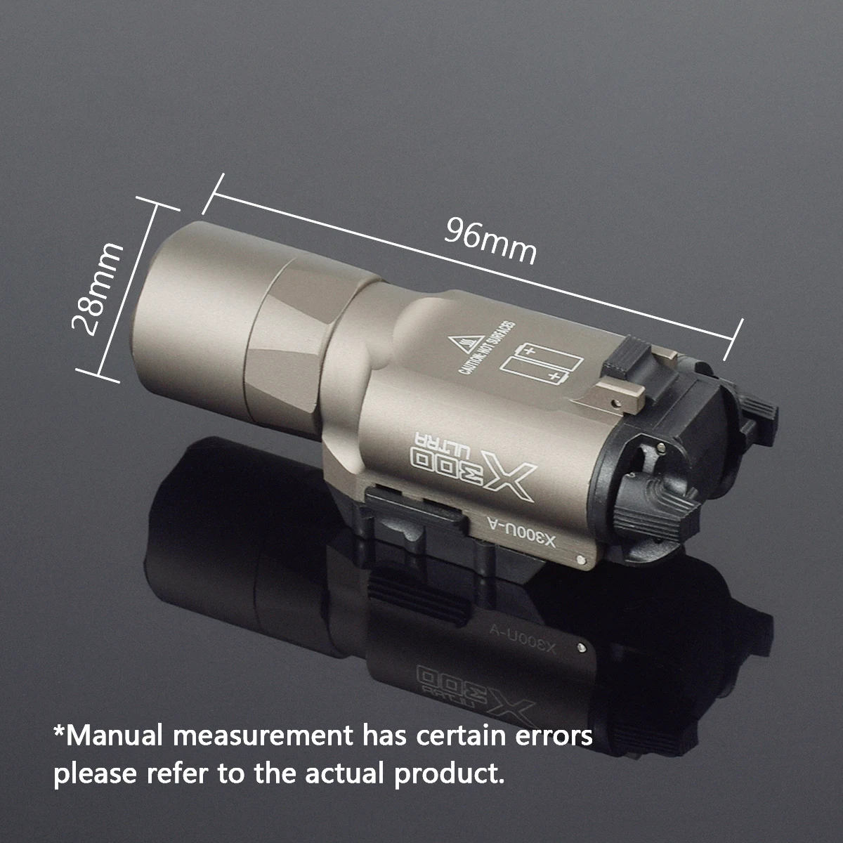 Luz LED exploradora táctica Surefire X300 Ultra X400U para pistola Glock 17 19, compatible con riel de 20mm, linterna colgante para caza Airsoft - imagen 5