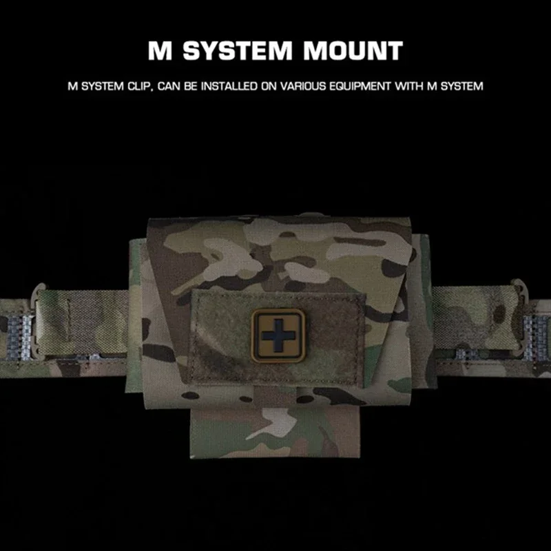 Bolsa táctica Micro compacta MED, paquete de kit de trauma con cinturón, bolsa de primeros auxilios de despliegue rápido MOLLE con soporte para torniquete - imagen 3