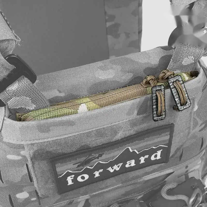 Cubierta táctica con cremallera para chaleco FCPC V5, accesorios de caza, equipo de entrenamiento Airsoft - imagen 2