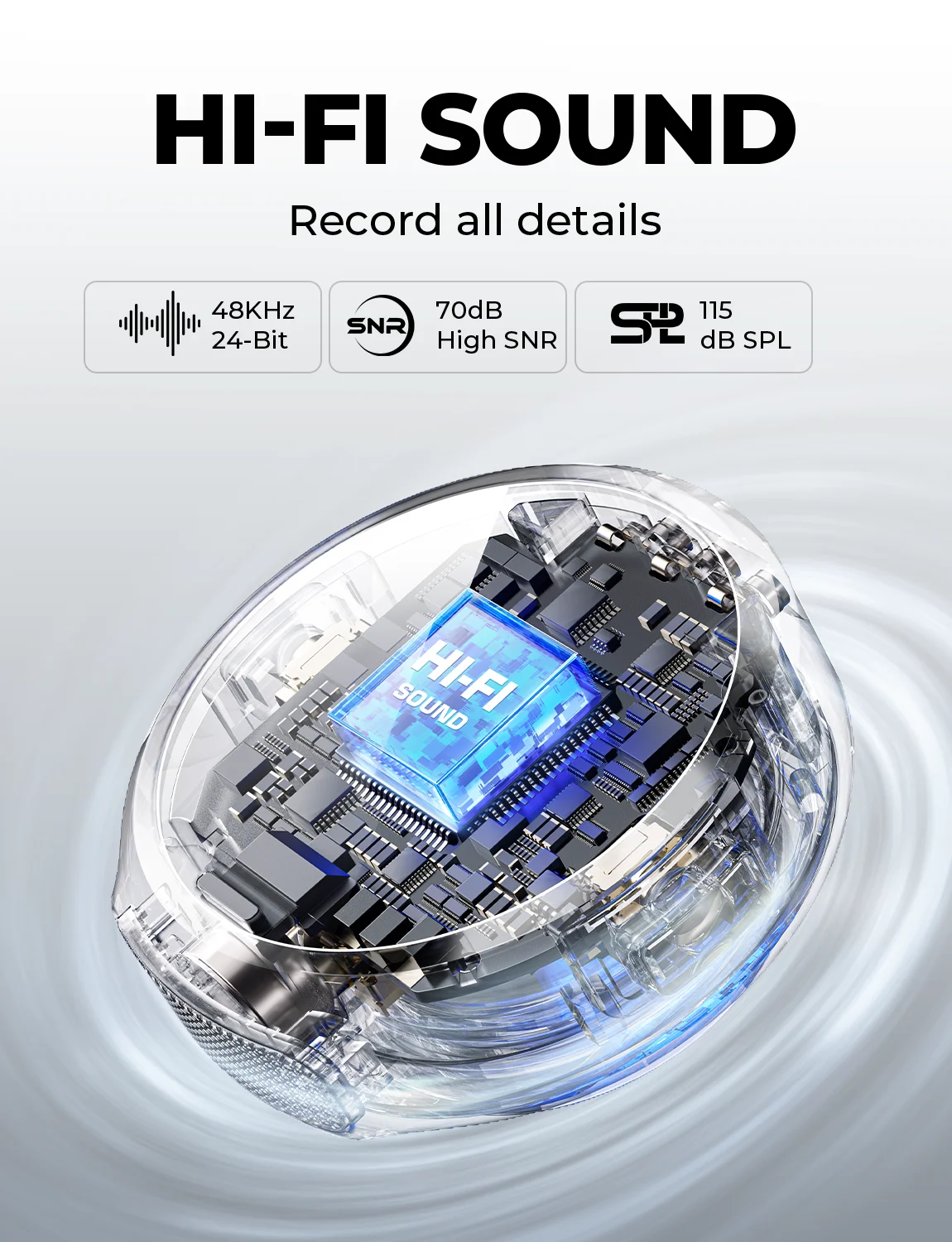 Hollyland Lark M2 micrófono Lavalier inalámbrico para iPhone Android cámara cancelación de ruido para grabación de vídeo micrófono de Streaming - imagen 4