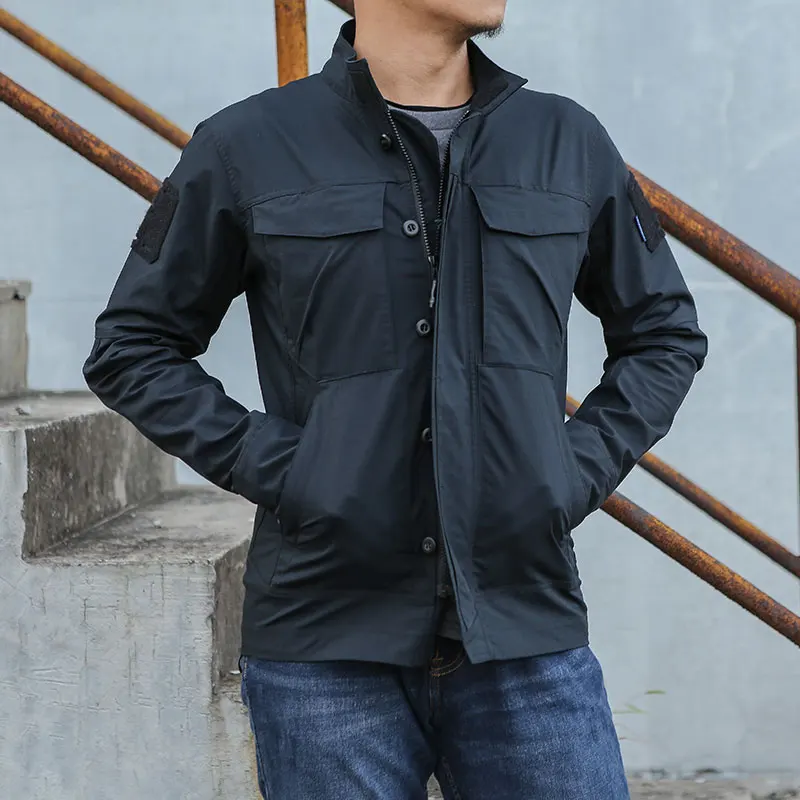 Emersongear-Chaqueta táctica de escarabajo con etiqueta azul para hombre, ropa de abrigo de combate para acampar al aire libre, deportes, senderismo, a prueba de viento - imagen 5