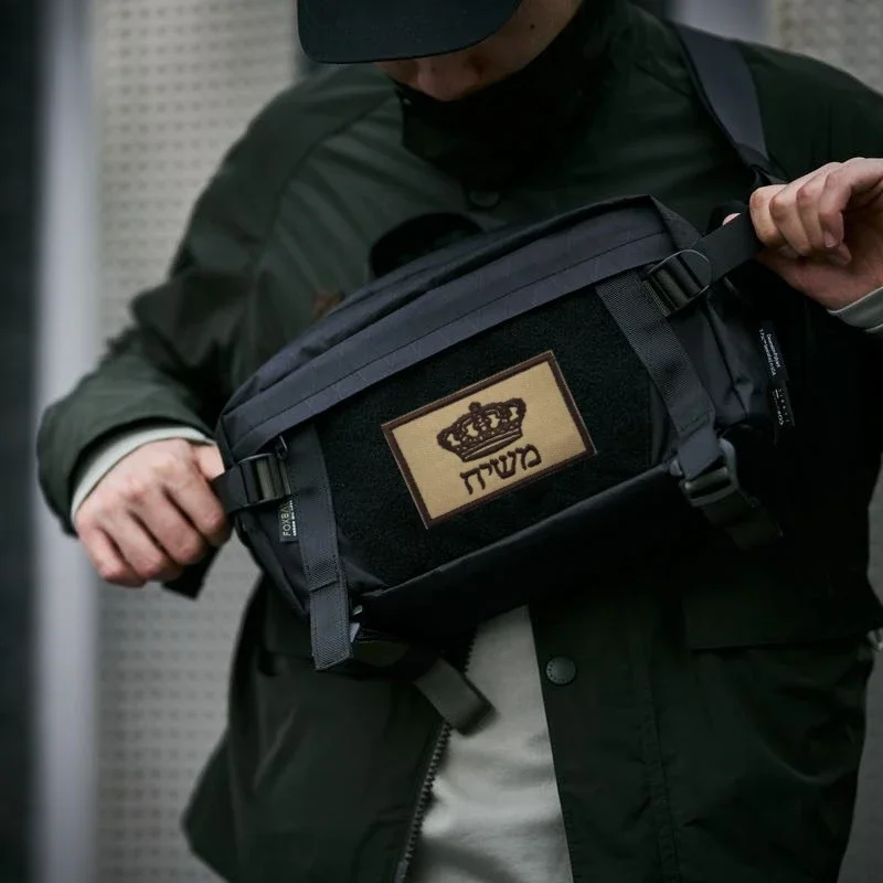 Parche táctico de la bandera de Israel, parche Militar de Rescate, gancho y lazo bordado, brazalete, Parche de mochila - imagen 4