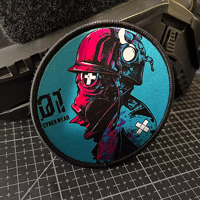 Parche táctico protector bioquímico con velcro – Moral Punk - imagen 4