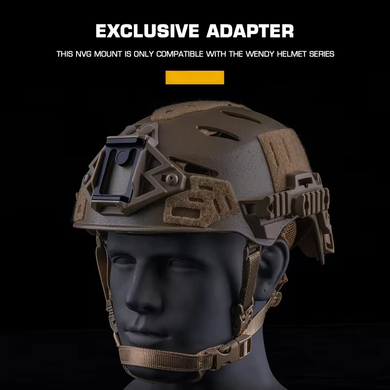 Casco táctico Wendy 3,0 NVG, Base para gafas de visión para WILCOX G19/G24/G30/G34/G69/G70, adaptador, accesorios de combate Airsoft - imagen 5