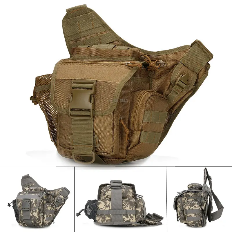 Bolsa de mensajero para caza al aire libre, senderismo, Camping, Climing, bolsas de pecho duraderas portátiles, viajes, ciclismo, juego Cs, paquete de cintura con múltiples bolsillos