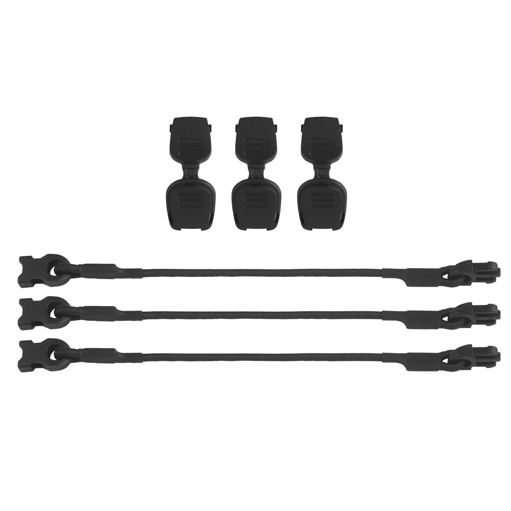 Táctico 3 unids/set cuerda de fijación multiusos Molle engranaje organizar cordón elástico herramienta de caza al aire libre Camping guantes Clip hebilla - imagen 3