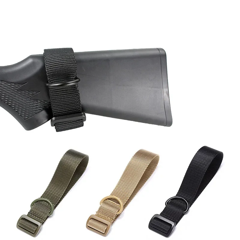 Adaptador de eslinga de culata táctica militar Airsoft, Stock de Rifle, correa para pistola, cinturón de flejado de cuerda, accesorios de caza - imagen 3