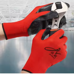 Guantes de trabajo látex grueso antideslizantes resistentes jardinería