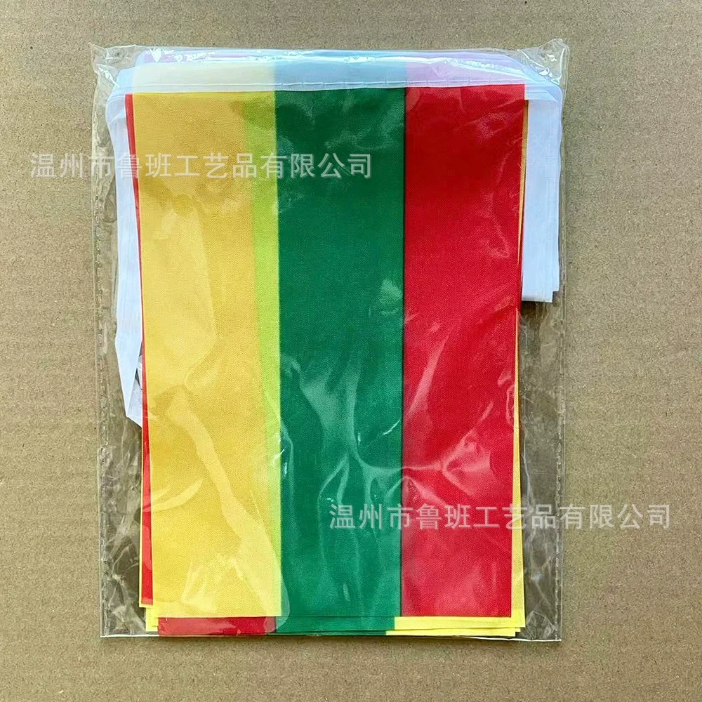 SKY FLAG-banderines de Lituania para decoración de fiestas, 14x21cm, lote de 20 unidades - imagen 2