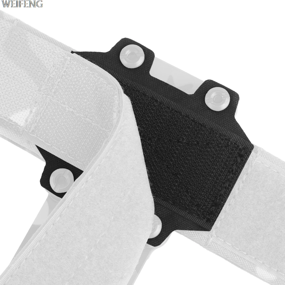 Adaptador de funda de pistola de cinturón ligero táctico MHA, Panel de montaje de adaptador de funda Modular de caza con puente de gancho y bucle - imagen 2