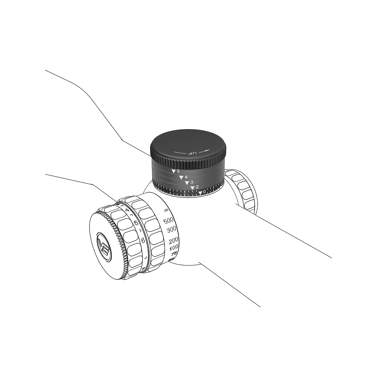Vector Optics Continental Mira de Caza con Torreta Balística