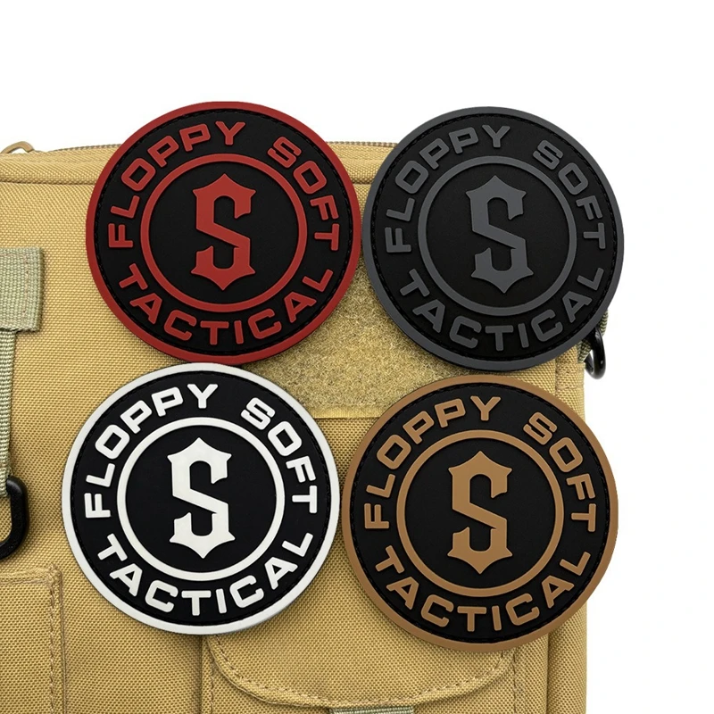 Parche de gancho y bucle de piraña, accesorios de PVC, parches brillantes, insignia moral al aire libre, insignias tácticas de ropa - imagen 2