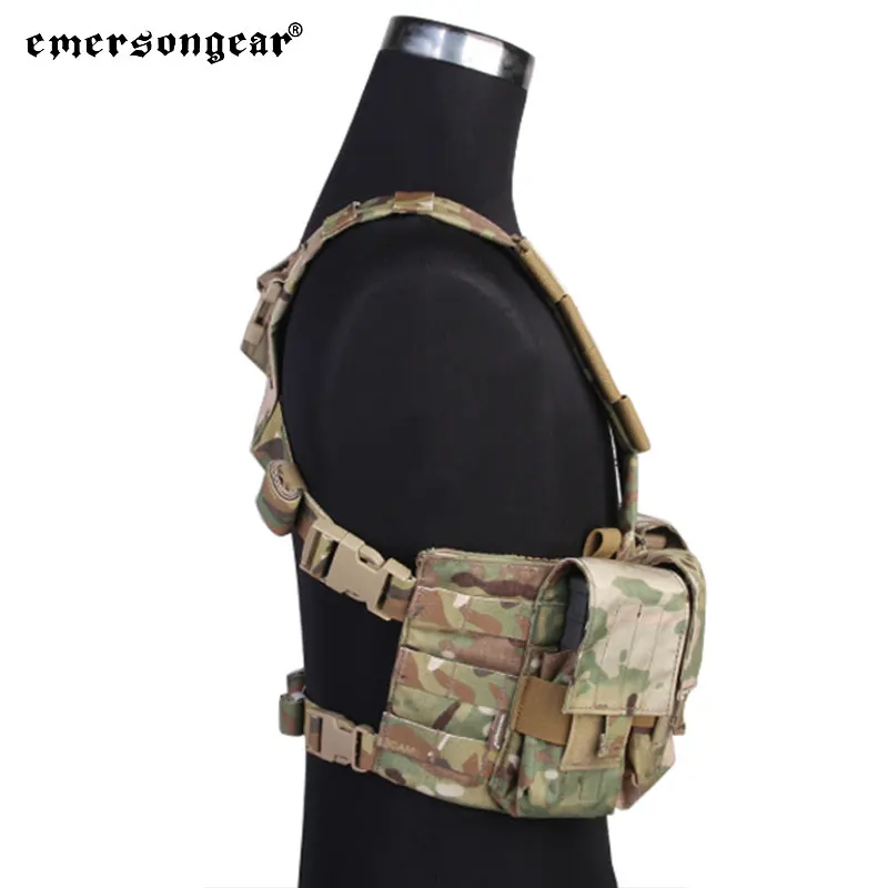 EMERSONGEAR-plataforma de pecho táctica 7,62 con bolsa Mag para portador de placa Airsoft, senderismo, tiro, equipo de combate, caza - imagen 2