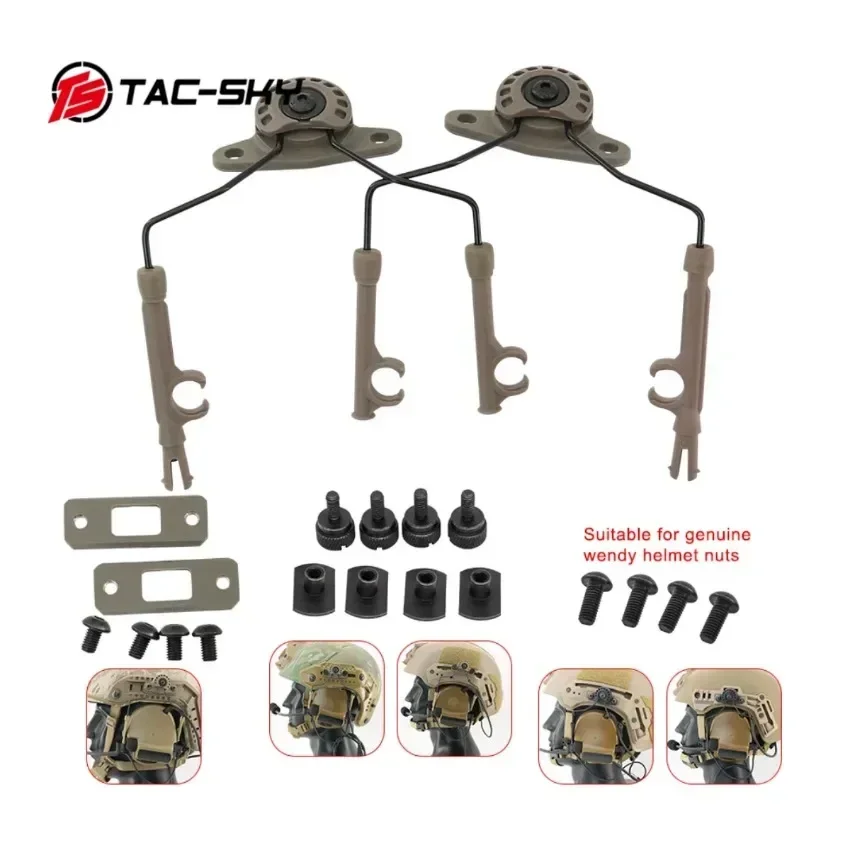 Adaptador de auriculares militares TS TAC-SKY, soporte de riel de arco para auriculares Comta 3 y cascos de riel Fast ARC/M-Lok/Team-Wendy2.0 - imagen 4