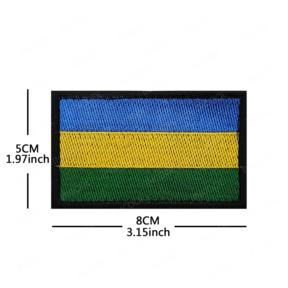 Parches bordados africanos, Marruecos, Nigeria, Argelia, Seychelles, Botswana, Gabonés, Libya, Mauritania, Djibouti, insignias de banderas de Namibia - imagen 4