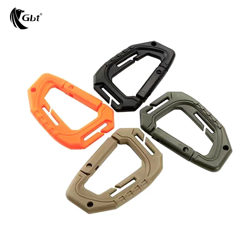 Mini llavero multiusos CC1, 5 piezas, cepillo de anillo en D de aluminio, multicolor - imagen 5