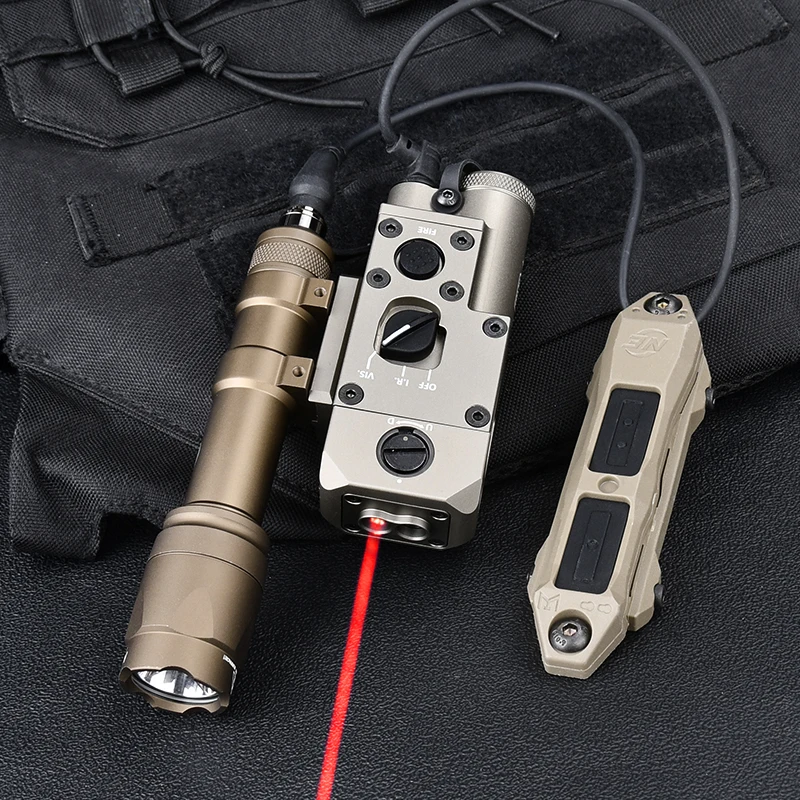 CQBL-1 táctico de Metal rojo verde azul láser Surefi SF M600 linterna caza Airsoft LED arma Scout luz Fit 20mm riel - imagen 5