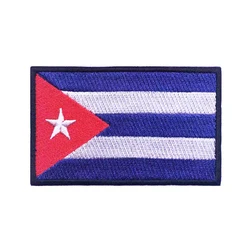 Parche brazalete Cuba – Insignia militar bordada con velcro