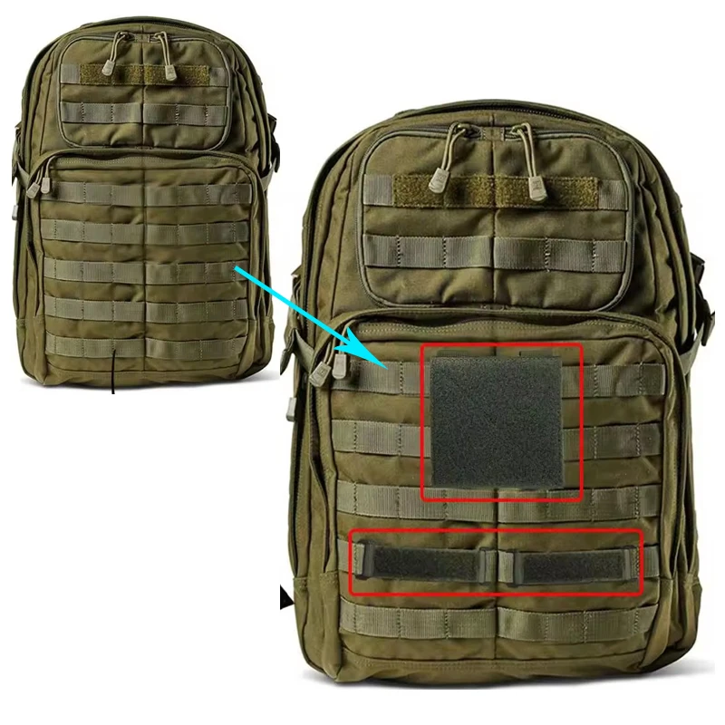 Bolsa táctica para colgar en forma de corazón, correas Molle, superficie de lana de expansión especial, Base de carga externa, 4 pulgadas, 10Cm cuadrado