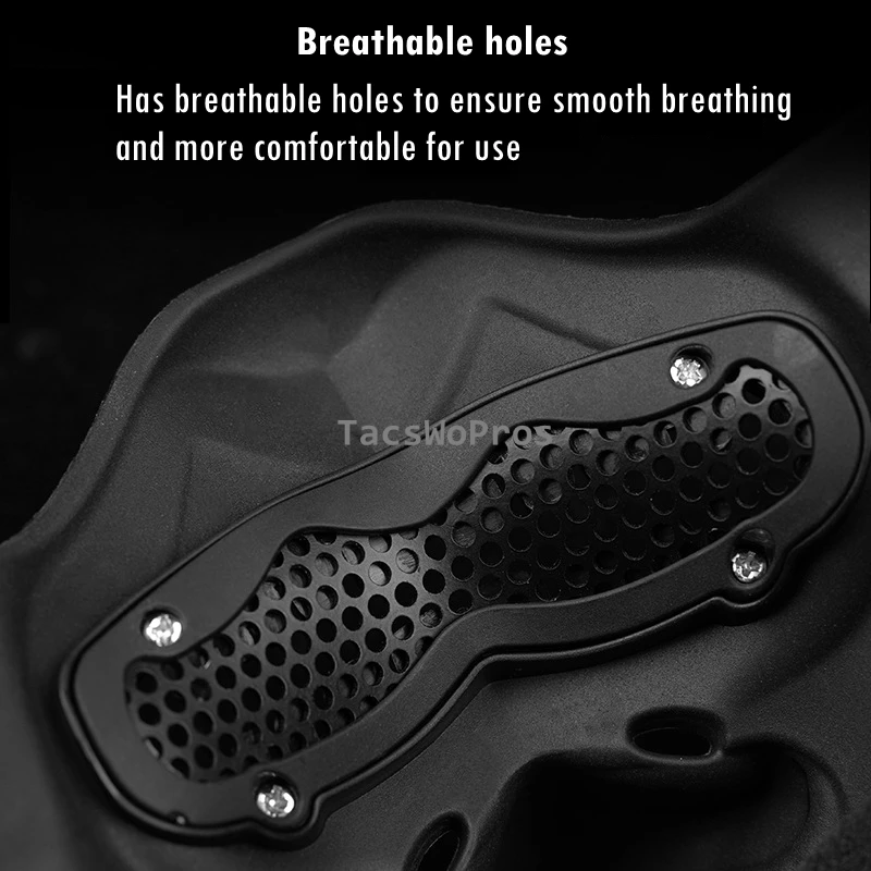 Mascarilla protectora militar Airsoft para caza, máscara de seguridad con lente HD para combate al aire libre, juego de guerra táctico - imagen 5
