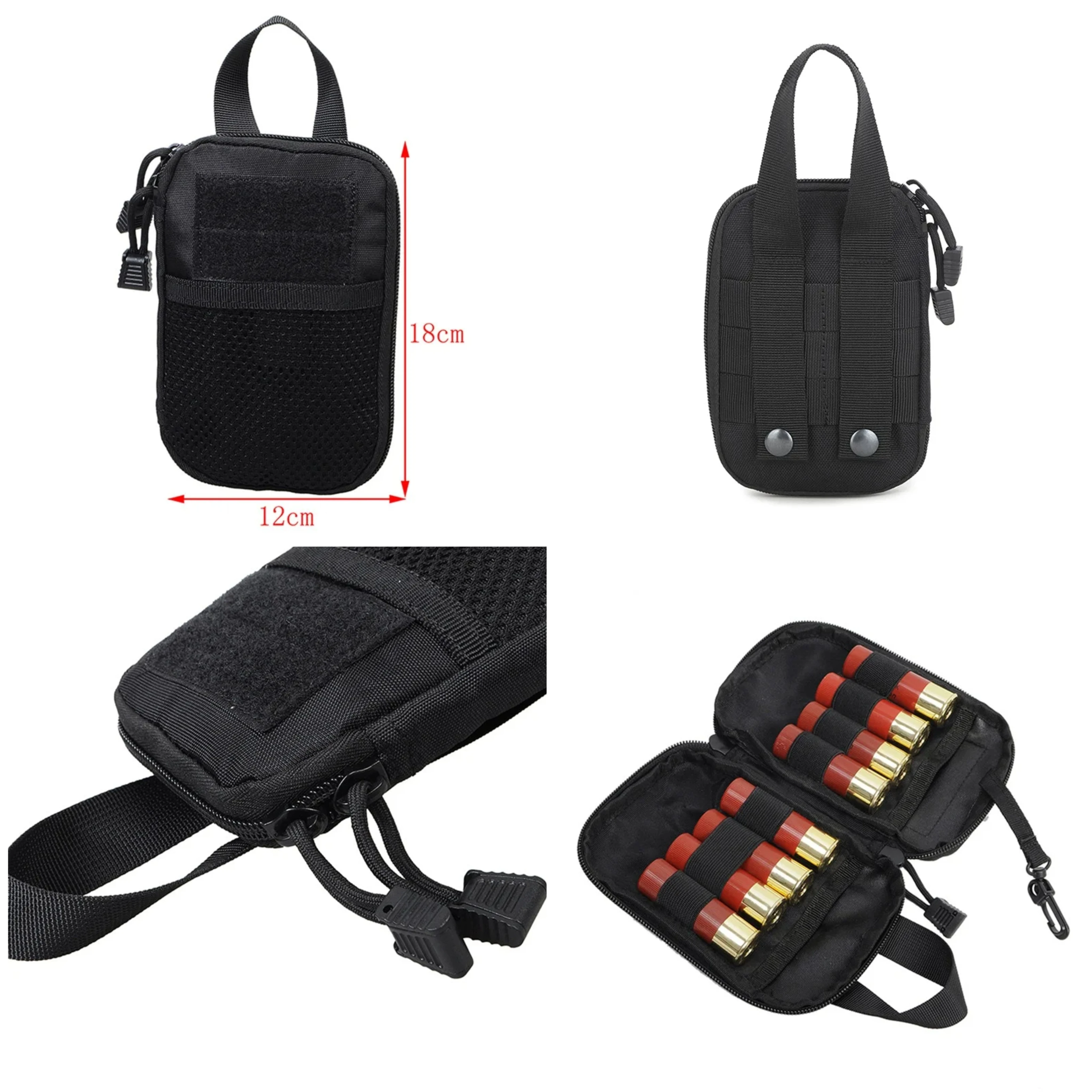 Riñonera táctica EDC Molle y bolsa táctica de primeros auxilios EMT, pequeña bolsa de primeros auxilios con soporte para teléfono para caza y senderismo - imagen 2