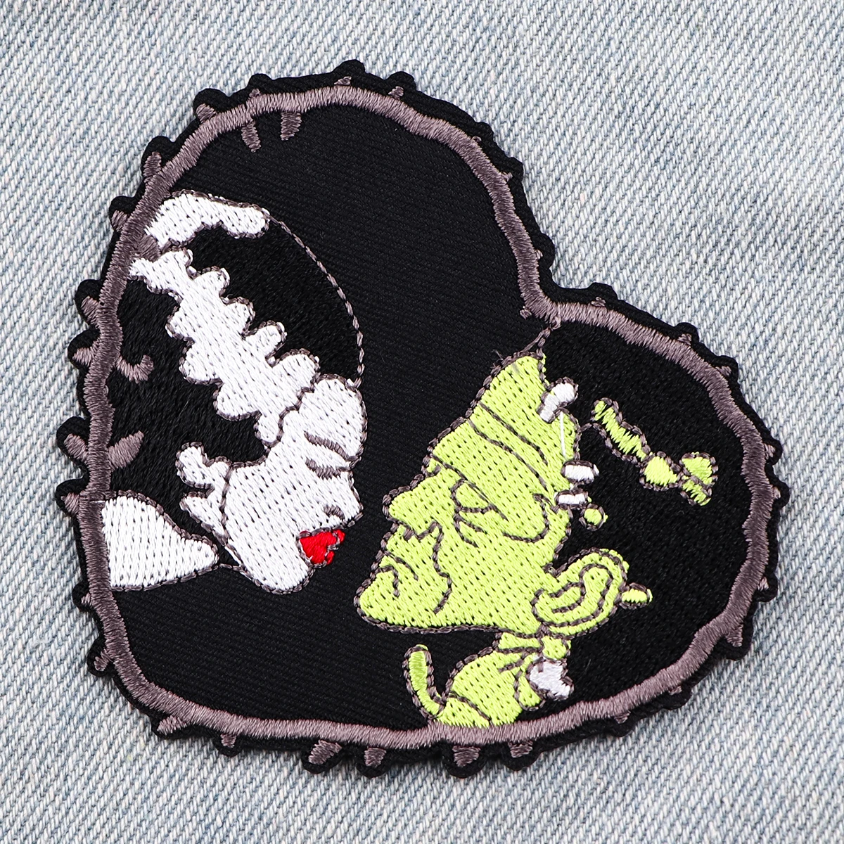 Parche de novia de película de terror AD2856, parches bordados de Halloween para ropa, parche bordado con apliques para pegatinas de ropa - imagen 5