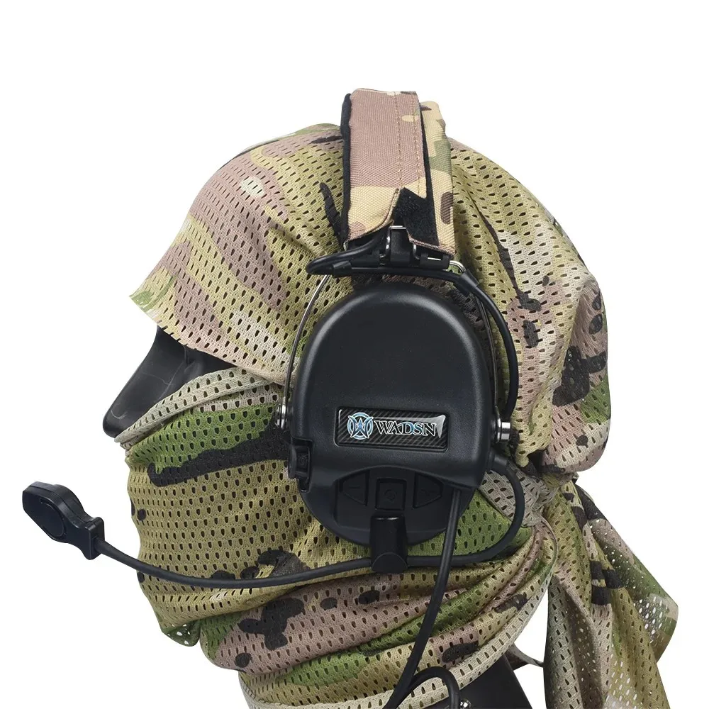 Auriculares tácticos para MSA, auriculares Sordin Airsoft, auriculares de comunicación de caza militar, sin reducción de ruido, 7,0 enchufe WADSN - imagen 4