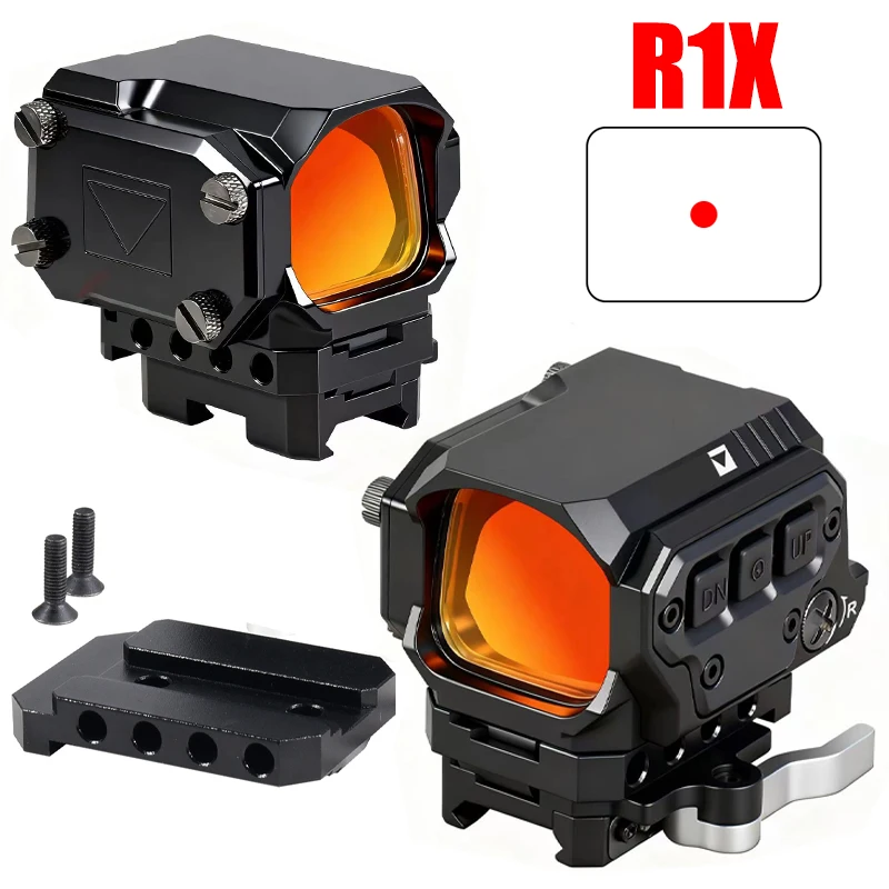 Mira óptica táctica punto rojo R1X 2MOA con montaje desmontable rápido