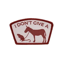 No quiero un parche táctico divertido Meme cita moral Velcros gancho bucle sujetador pegatina insignia militar para mochila DIY Jeans