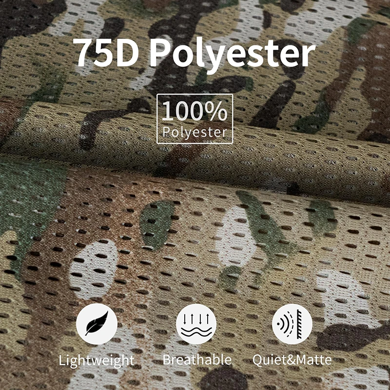 Red de camuflaje de 59 pulgadas de ancho, cubierta de malla en rollo a granel, persiana para caza, red de camuflaje, parasol para fiesta, Camping, persianas de suelo al aire libre - imagen 5