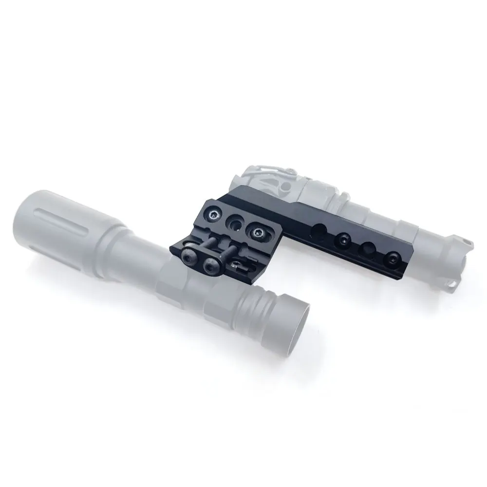 Montaje de Riel de linterna de arma de Metal para M600 M300, accesorios de caza de luz táctica, ajuste de engranaje SOTAC de 20mm - imagen 3