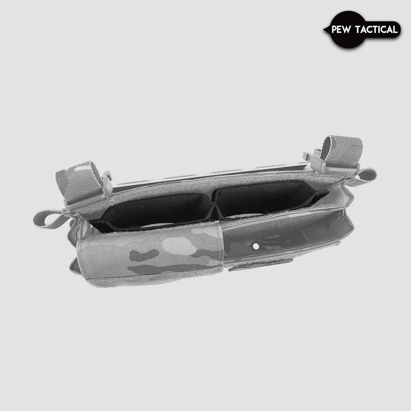 PEW TACTICAL doble 7,62 bolsa para revistas inserto elástico Buld-in Mag soporte con ganchos para plataforma de pecho MK3 MK4 - imagen 3