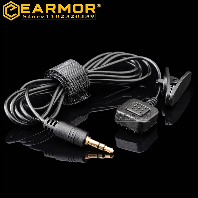 EARMOR-auriculares tácticos M50 PTT, botón de conversación, PTT orejera militar, adaptador de botón de dedo extendido, Compatible con M51 PTT - imagen 5