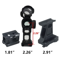 UNIDAD táctica rápida FTC 1,81 2,26 2,91 montaje para T01 T02 Red Dot Sight Scope Mount 2,26 "a línea central óptica